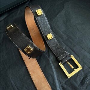 Loewe Brown and gold Belt